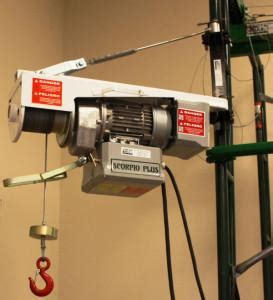 Beta Max Scorpio Plus Xl Portable Hoist, 400 lb Capacity, 115V.